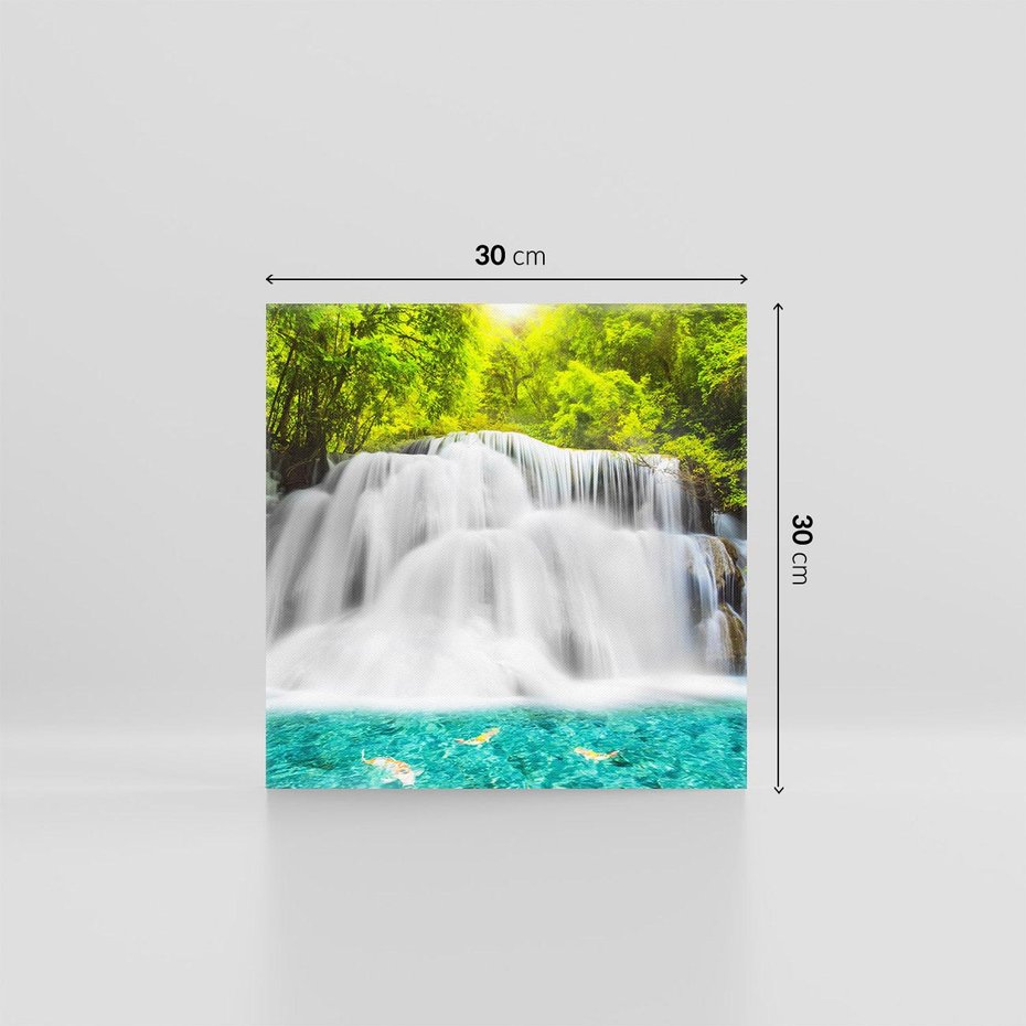 Obraz na płótnie 30x30 - Magiczne wodospady Tajlandii - Tajlandia, wodospad