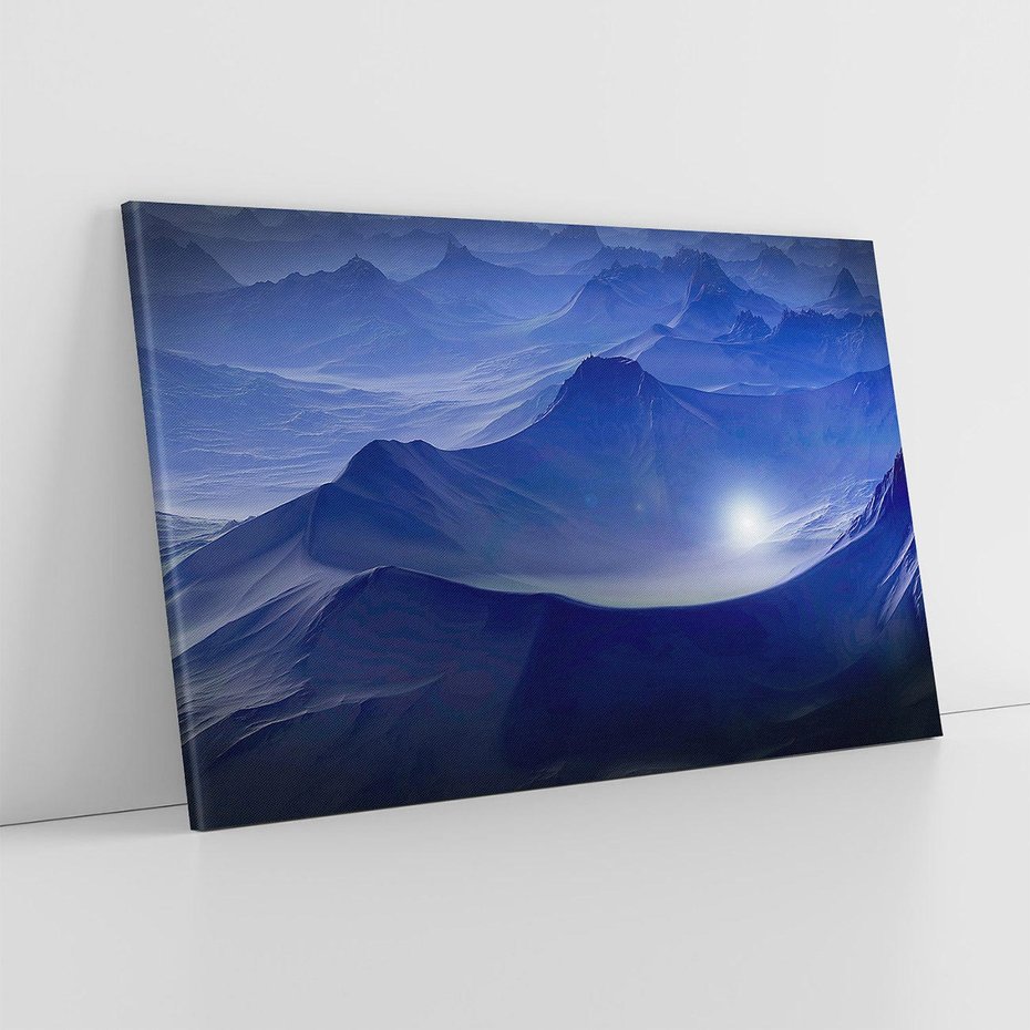 Obraz na płótnie 70x50 - Górska sceneria - krajobraz, góry