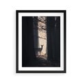 Plakat w ramie 40x50 - Sarnie Skoki - zdjęcie, klimatyczny las - rama czarna