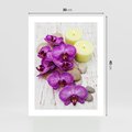 Plakat bez ramy 30x40 - Relaksujące spa w otoczeniu orchidei - spa, świece