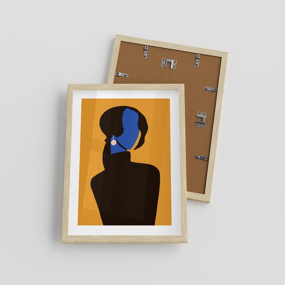 Plakat w ramie 30x40 - Transformacja Form - sztuka nowoczesna, plakat - rama drewno