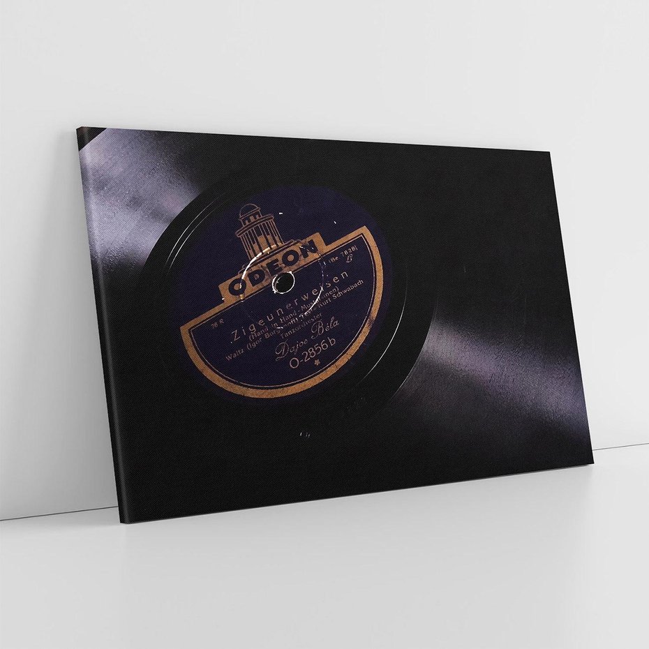 Obraz na płótnie 70x50 - Płyta Vinyl - Muzyka Retro - płyta, vinyl