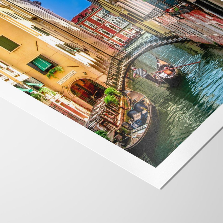 Plakat bez ramy 21x30 - Romantyczna Gondola - Wenecja, gondola