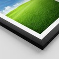 Plakat w ramie 30x40 - Łąka pod Niebem - łąka, niebo - rama czarna