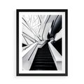 Plakat w ramie 50x70 - Współczesne Kształty - architektura, nowoczesne formy - rama czarna