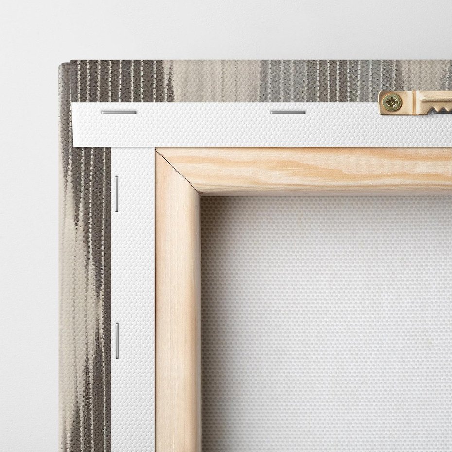 Obraz na płótnie 70x50 - Melancholijny spacer barw - symetryczne, geometryczne