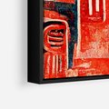 Obraz w ramie 50x70 - Mistyka Wschodnich Światów - orientalna sztuka, nawiązanie do Japonii - rama czarna