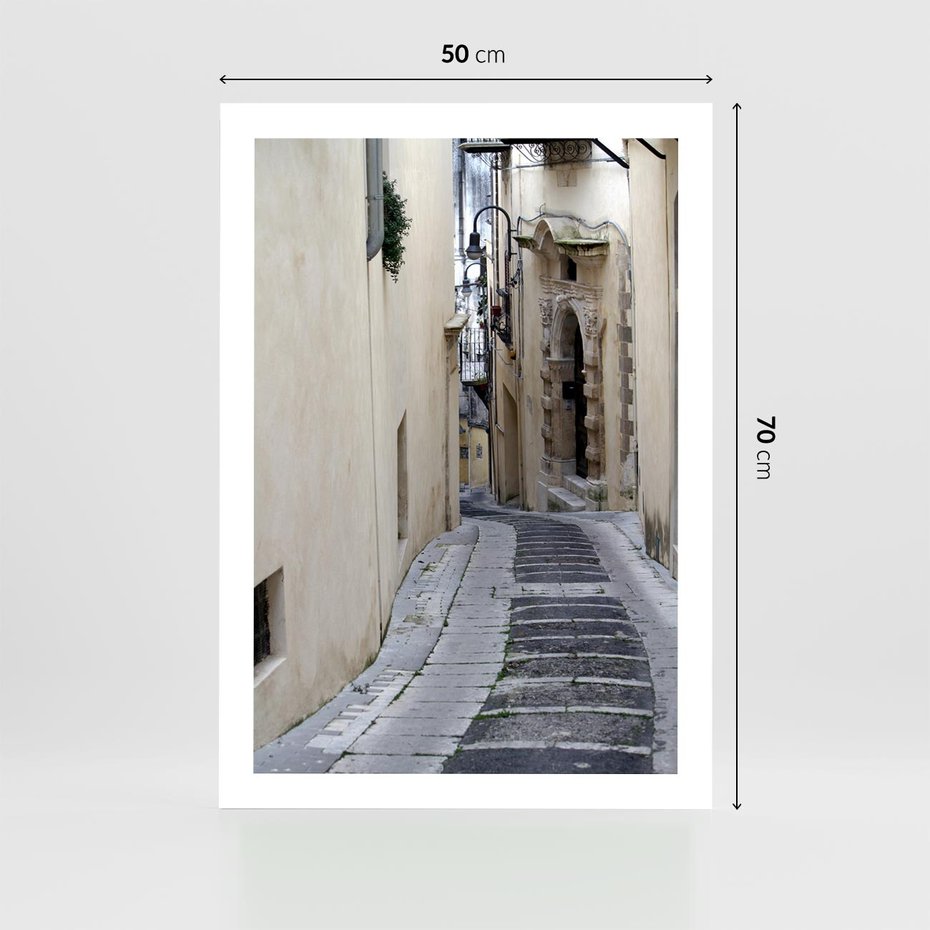 Plakat bez ramy 50x70 - Uroki Włoskiej Uliczki - włoska, uliczka