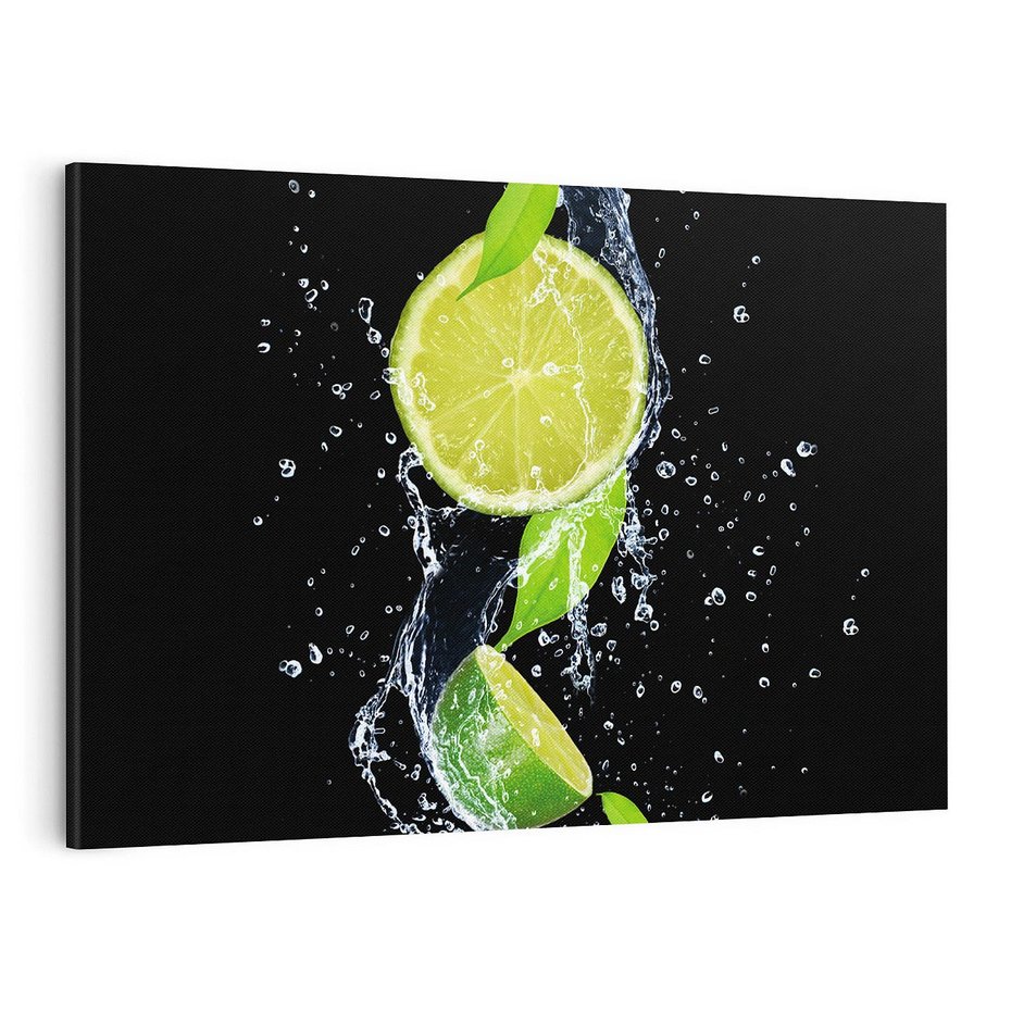 Obraz na płótnie 120x80 - Świeżość Cytrusów - limonki, cytryny