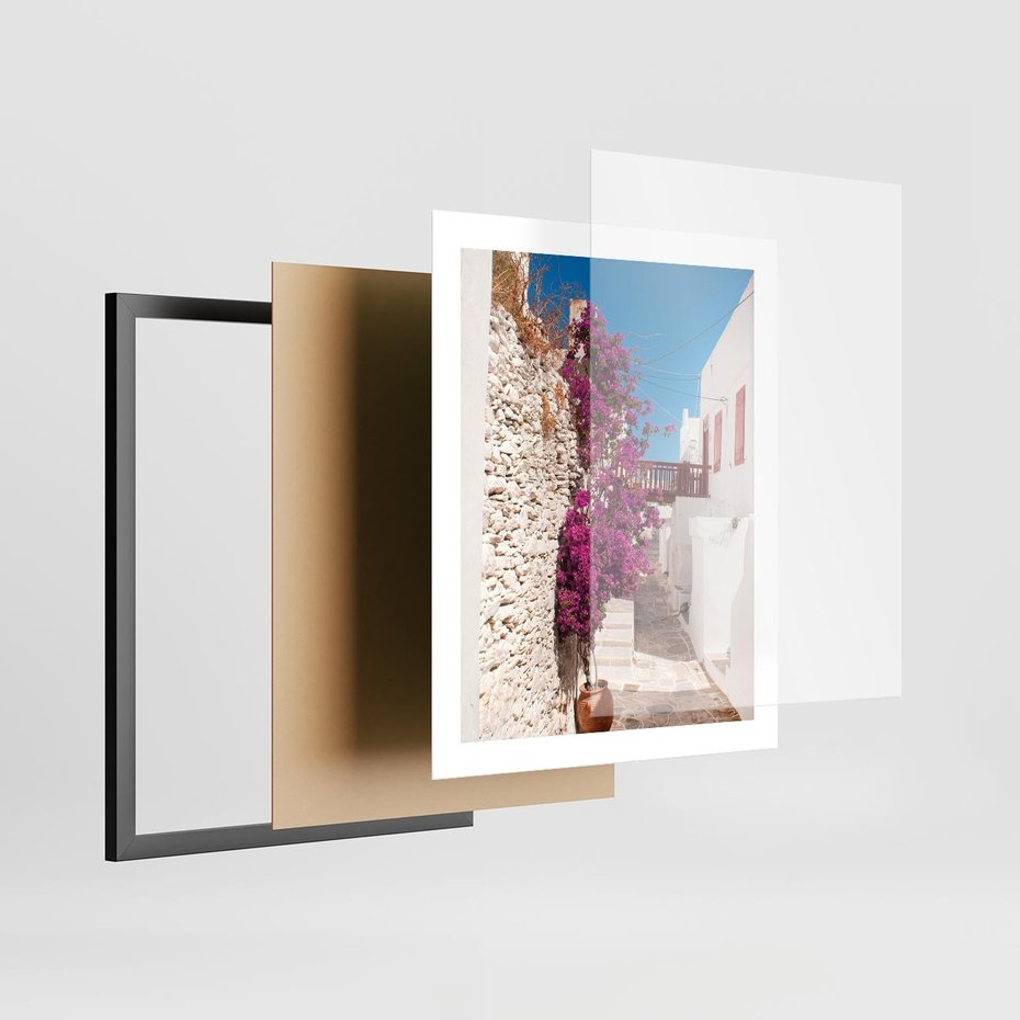 Plakat w ramie 40x50 - Chorwackie Wakacje - Chorwacja, wakacje - rama czarna