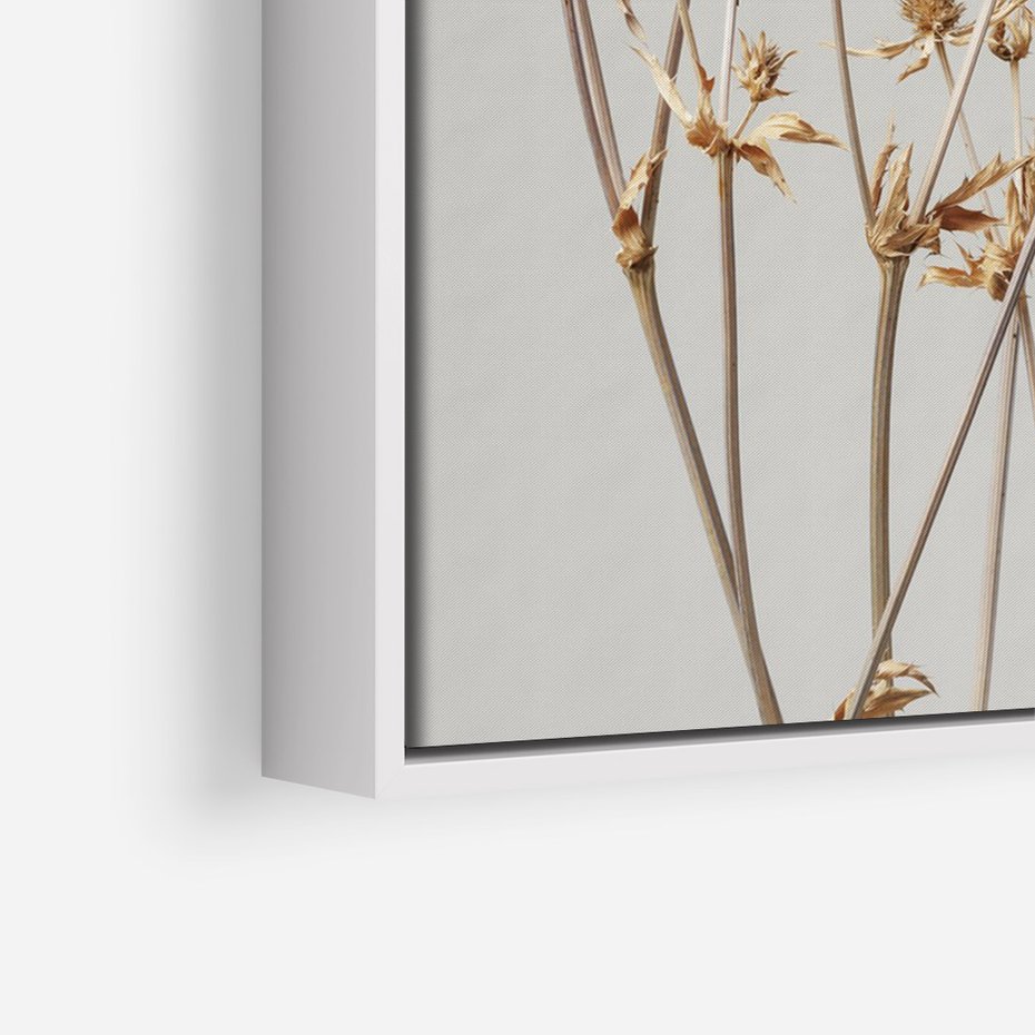 Obraz w ramie 80x120 - Delikatne gipsówki - gipsówka, suche - rama biała