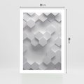 Plakat bez ramy 21x30 - Kreatywna Forma - geometryczny, 3D