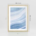 Plakat w ramie 30x40 - Abstrakcyjna akwarela - abstrakcja, akwarela - rama drewno