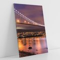Obraz na płótnie 50x70 - Most nocą w Kanadzie - Kanada, most