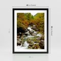 Plakat w ramie 40x50 - Śpiew Strumienia - strumień, górski - rama czarna