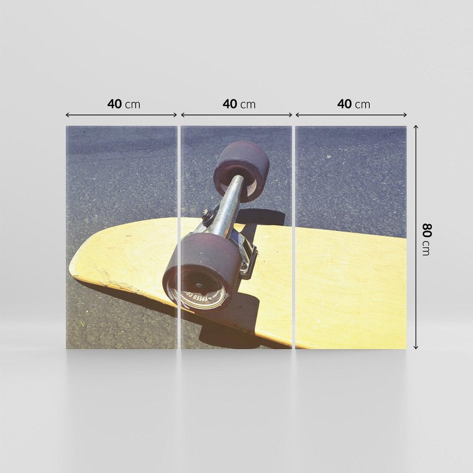 Obraz na płótnie 120x80 - Deskorolka - Sztuka Na Kółkach - deskorolka, skateboard