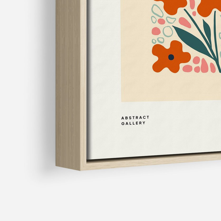 Obraz w ramie 70x100 - Refleksje Kolorowych Tajemnic - kwiaty, kompozycja - rama drewno