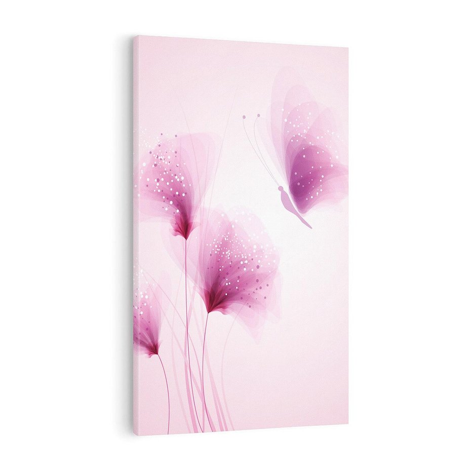 Obraz na płótnie 70x100 - Akwarelowe Kwiaty w Pastelach - kwiaty, akwarelowe