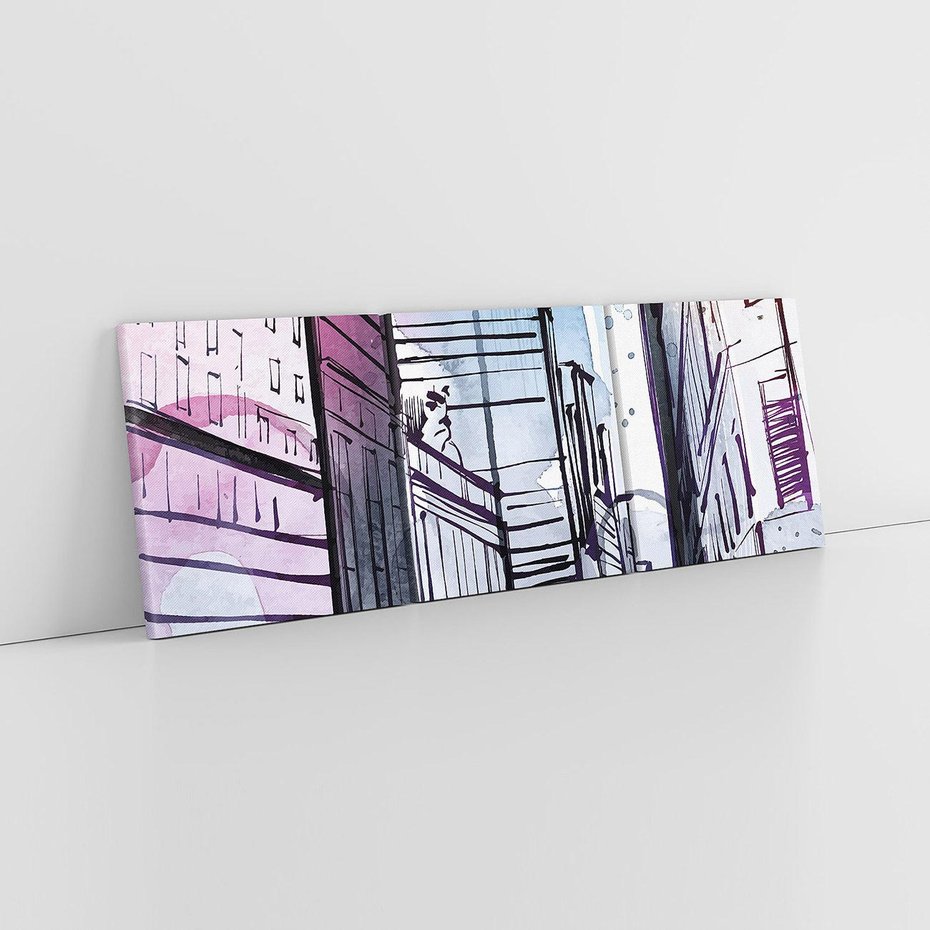 Obraz na płótnie 150x50 - Miasto ożywione pulsującym życiem - szkocja, miasto