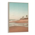Obraz w ramie 70x100 - Ukojenie na Plaży - fotografia, rajska plaża - rama drewno