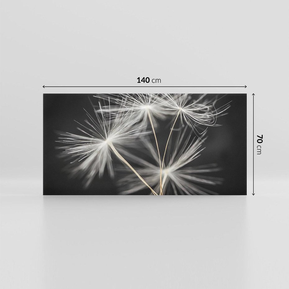 Obraz na płótnie 140x70 - Delikatność dmuchawców zbliżenie - dmuchawce, zbliżenie