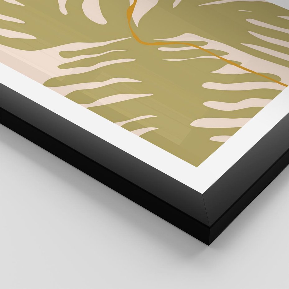 Plakat w ramie 50x70 - Konturem Zmiękczane - minimalistyczny obraz, nowoczesny - rama czarna