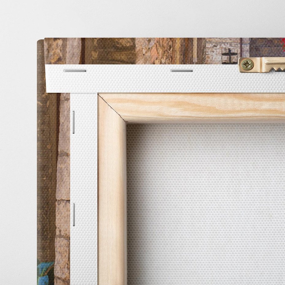 Obraz na płótnie 50x70 - Malownicze Zakątki Miasta - uliczka, perspektywa