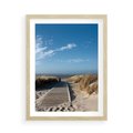 Plakat w ramie 50x70 - Boho na Plaży - plaża, pomost - rama drewno