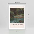 Plakat w ramie 50x70 - Sztuka i Litera - Claude Monet, reprodukcja obrazu - rama biała
