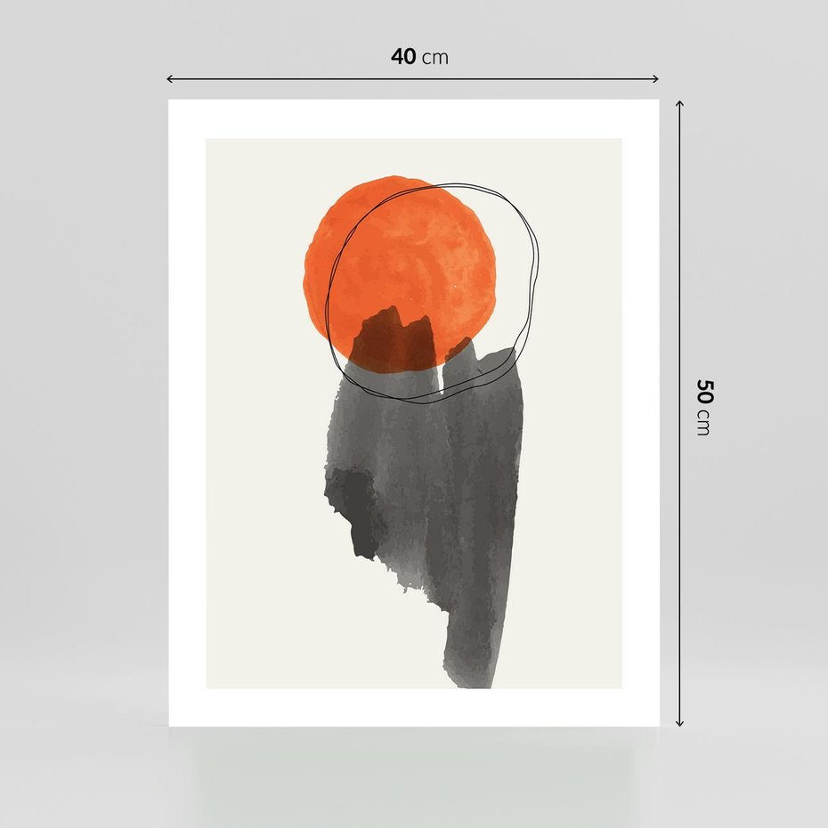 Plakat bez ramy 40x50 - Księga Form - abstrakcyjne nieregularne plamy, czarny