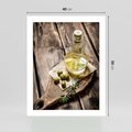 Plakat bez ramy 40x50 - Oliwki w restauracji - oliwa, oliwki