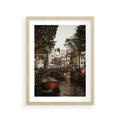 Plakat w ramie 30x40 - Jesienne Uroki Holandii: Kanały i Most - Holandia, kanały - rama drewno
