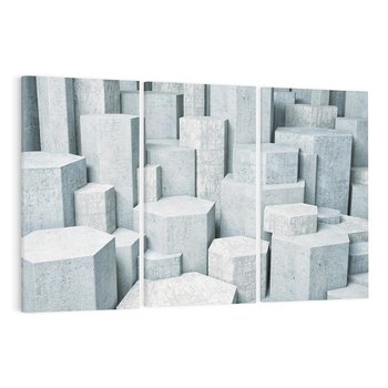 Obraz na płótnie 120x80 - Wymiarowe abstrakcje ożywiające przestrzeń - 3D, abstrakcja