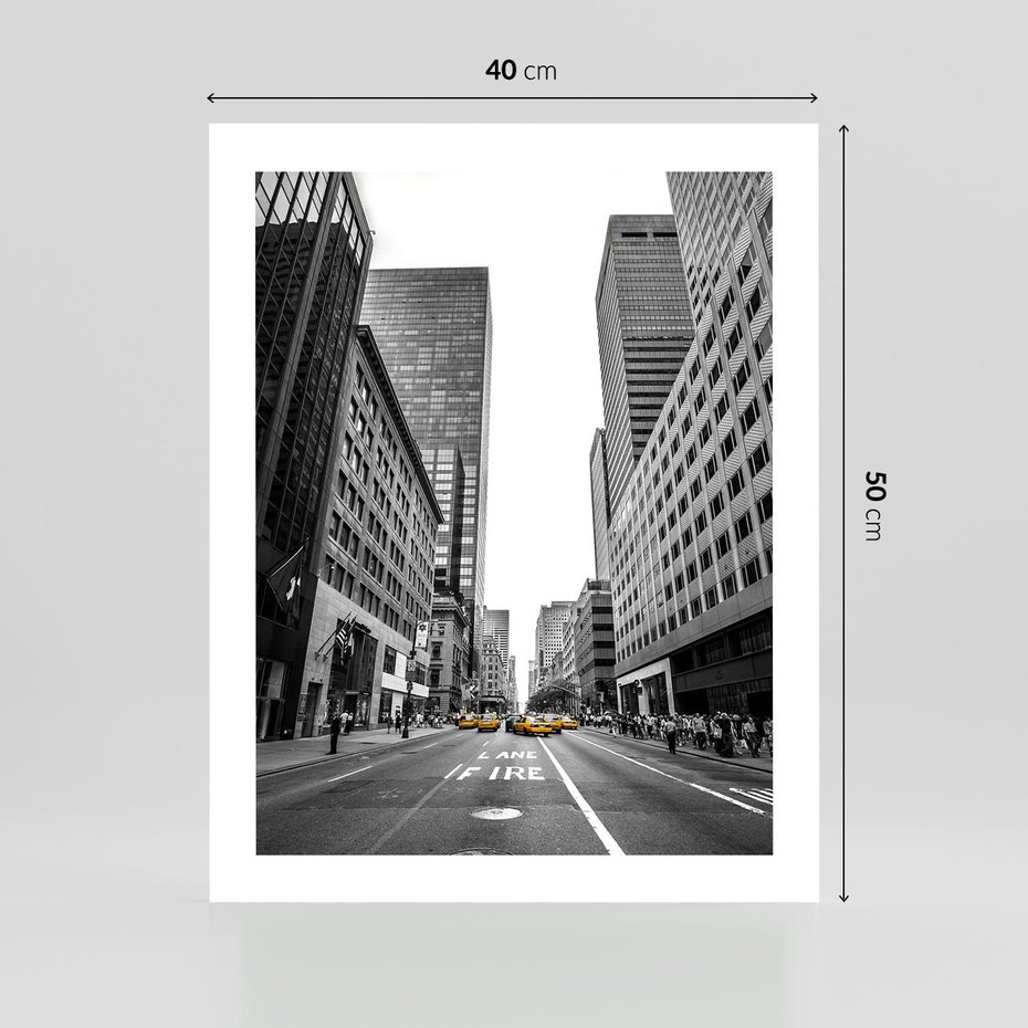 Plakat bez ramy 40x50 - Ulica Nowego Jorku - ulica, Nowy Jork