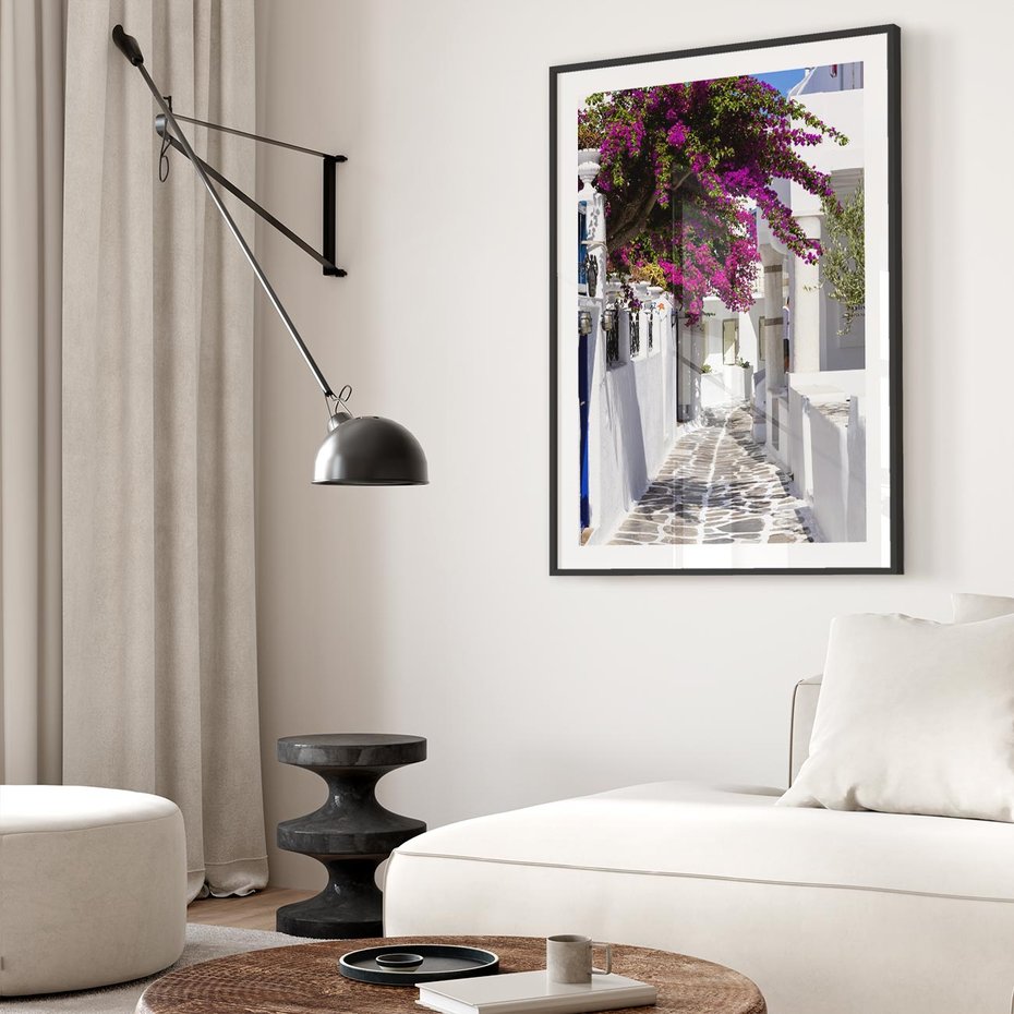 Plakat bez ramy 21x30 - Mroczna Tajemnica - uliczka, perspektywa