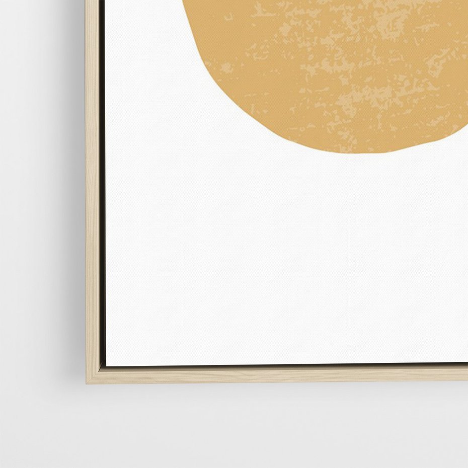 Obraz w ramie 70x100 - Wewnętrzne Formy - koła okręgi, abstrakcyjna nowoczesna sztuka - rama drewno