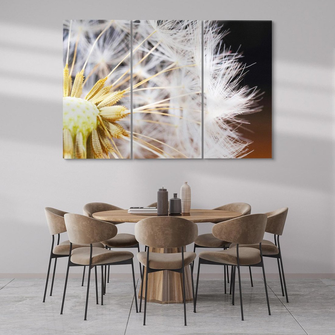 Obraz na płótnie 120x80 - Dmuchawiec: lekkość natury - dmuchawiec, natura