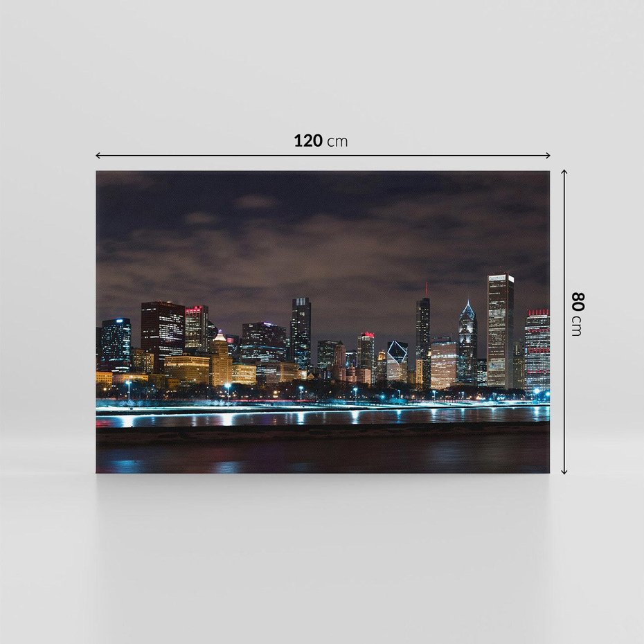 Obraz na płótnie 120x80 - Chicago - Miasto kontrastów - Chicago, USA