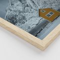 Zestaw obrazy w ramie 50x70 galeria - Skandynawia, Norwegia, góry, domek - rama drewno