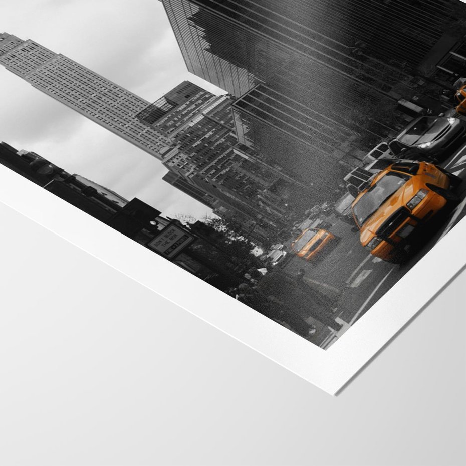Plakat bez ramy 40x50 - Nowy York, taksówka w ruchu - Nowy York, taksówka