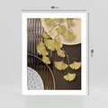 Plakat bez ramy 40x50 - Magia Jesieni - złote, liście