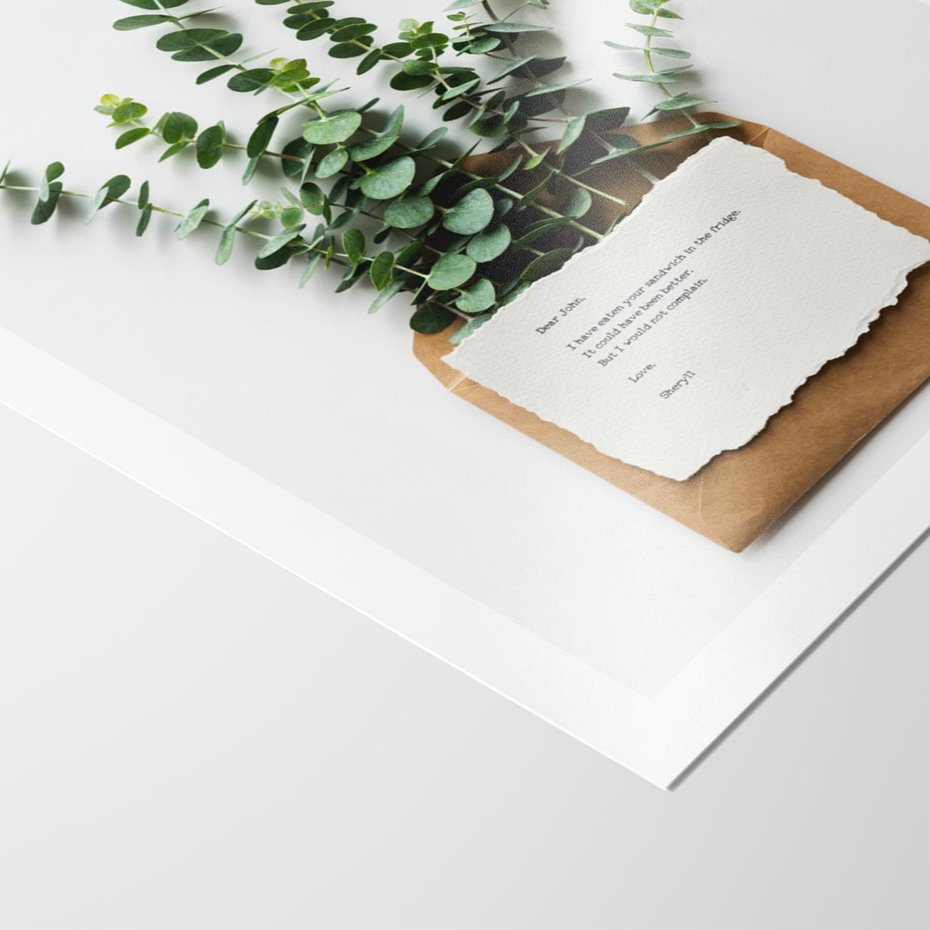 Plakat bez ramy 21x30 - Eukaliptusowa harmonia - eukaliptus, liście