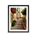 Plakat w ramie 30x40 - Uroczysta perspektywa uliczki - uliczka, perspektywa - rama czarna