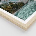 Plakat w ramie 30x40 - Rajskie Wakacje - plaża, palmy - rama drewno