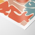Plakat bez ramy 21x30 - Pastelowa Symfonia Kształtów - abstrakcyjne kolorowe formy, pastelowe kolory