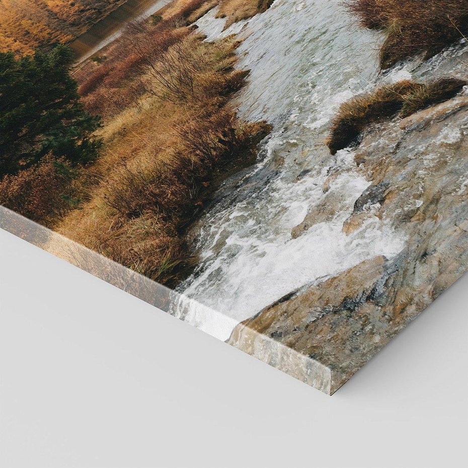 Obraz na płótnie 70x100 - W Górskiej Dolinie - artystyczna fotografia, las