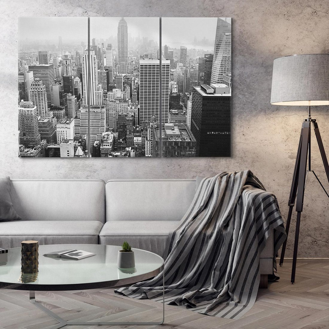 Obraz na płótnie 120x80 - Majestatyczne Wysokości - Nowy Jork, wieżowce