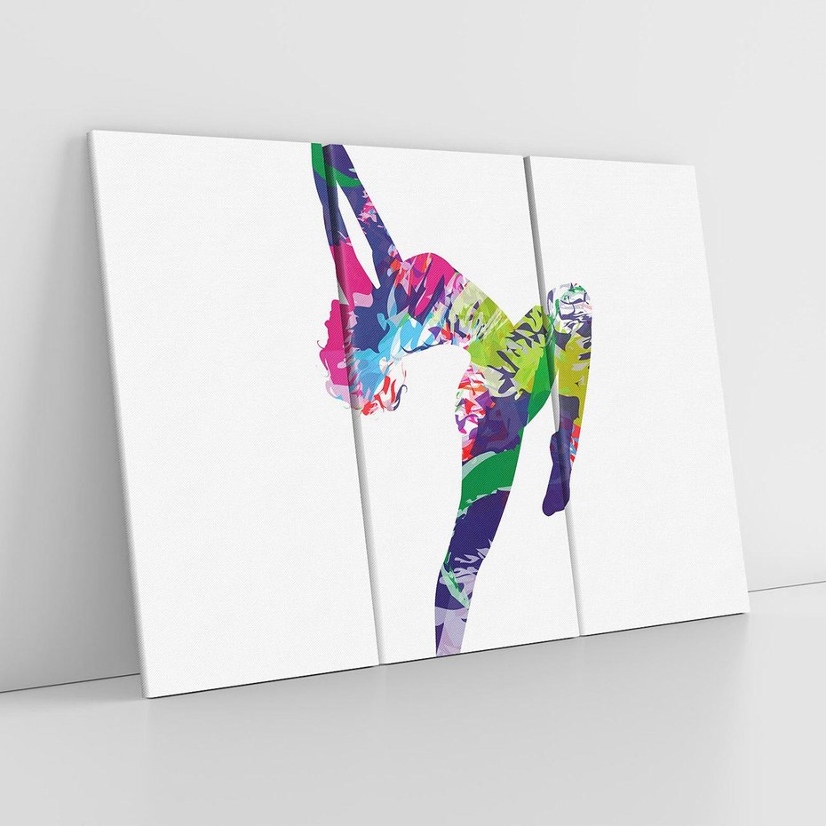 Obraz na płótnie 120x80 - Taniec w akwareli - taniec, akwarela