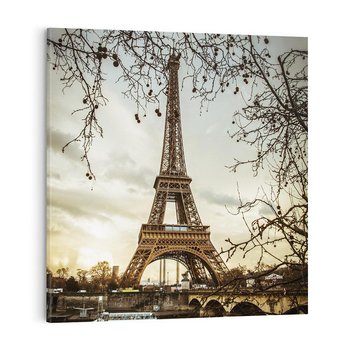 Obraz na płótnie 70x70 - Uroczystość w Paryżu - Paryż, wieża