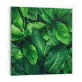Obraz na płótnie 60x60 - Palma Liście Kwiat - palma, liście